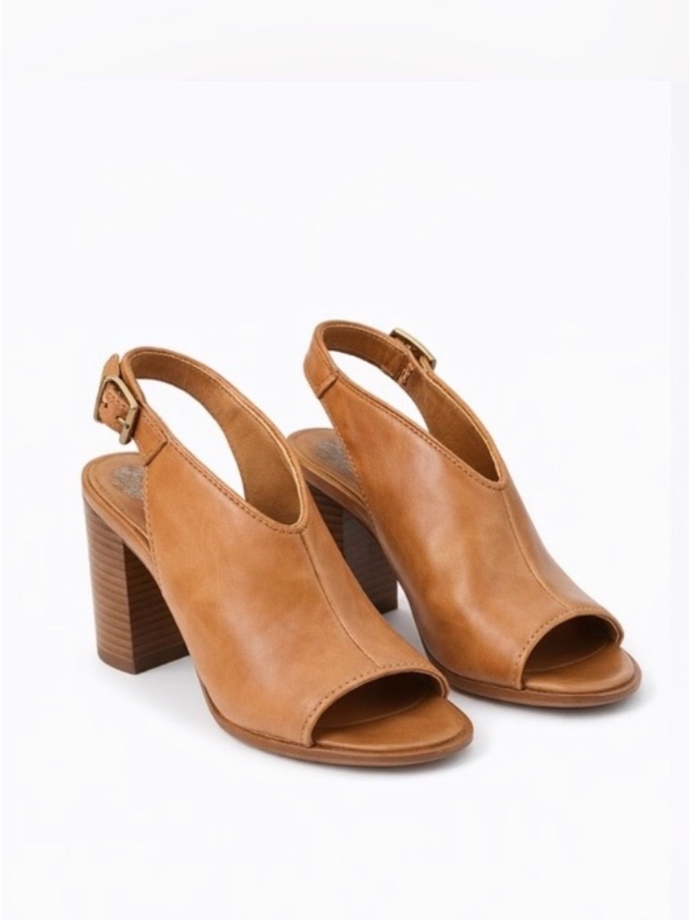 Vince‎ Camuto Tan Leather Slip-On Shoe